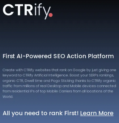 Ctrify ai seo tool price features 