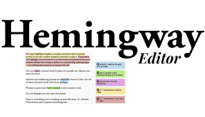 hemingway app improve content impact and readability score marketing ai tool